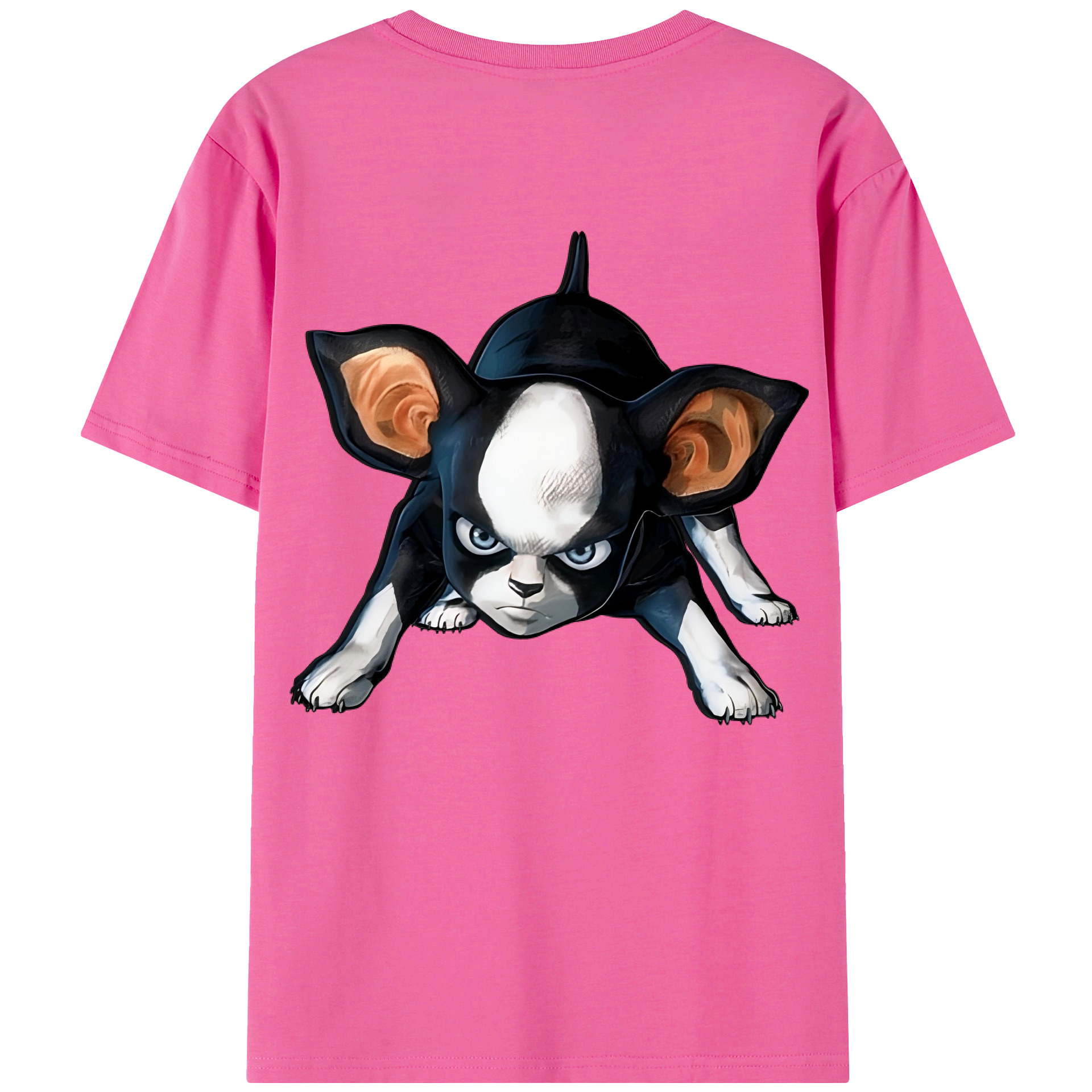 （画像用） ジョジョの奇妙な冒険 イギー JoJo's Bizarre Adventure Iggy レディース半袖Tシャツ(バックプリント)
